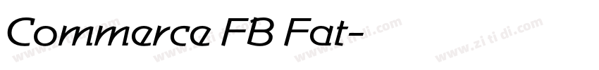 Commerce FB Fat字体转换